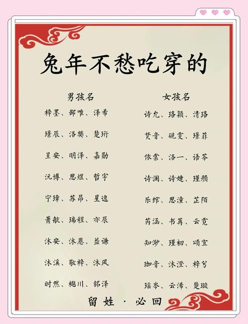 宝宝起名字兔_宝宝起名字兔年