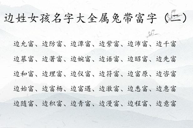 2018起名字大全姓边的_2018起名字大全姓边的名字