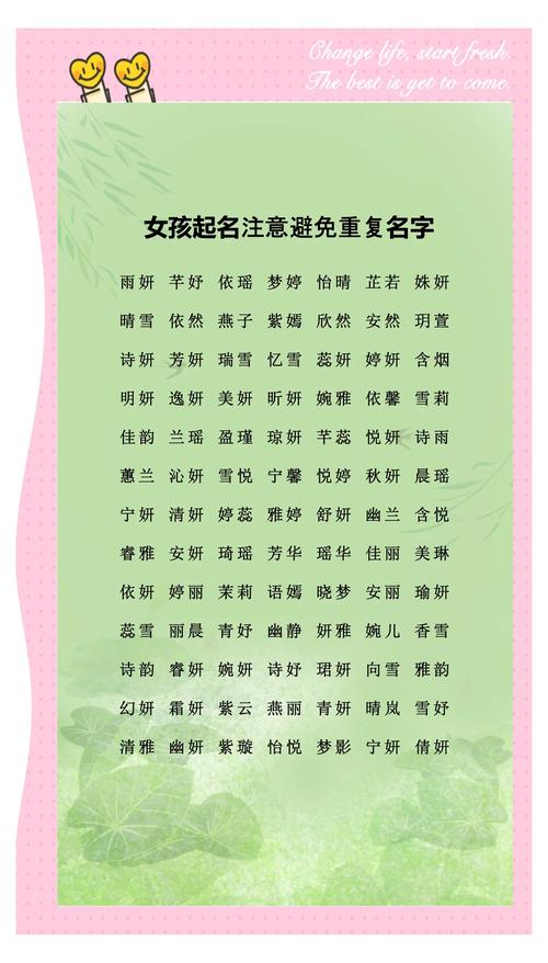 如何在家给女孩起名字大全_如何在家给女孩起名字大全好听